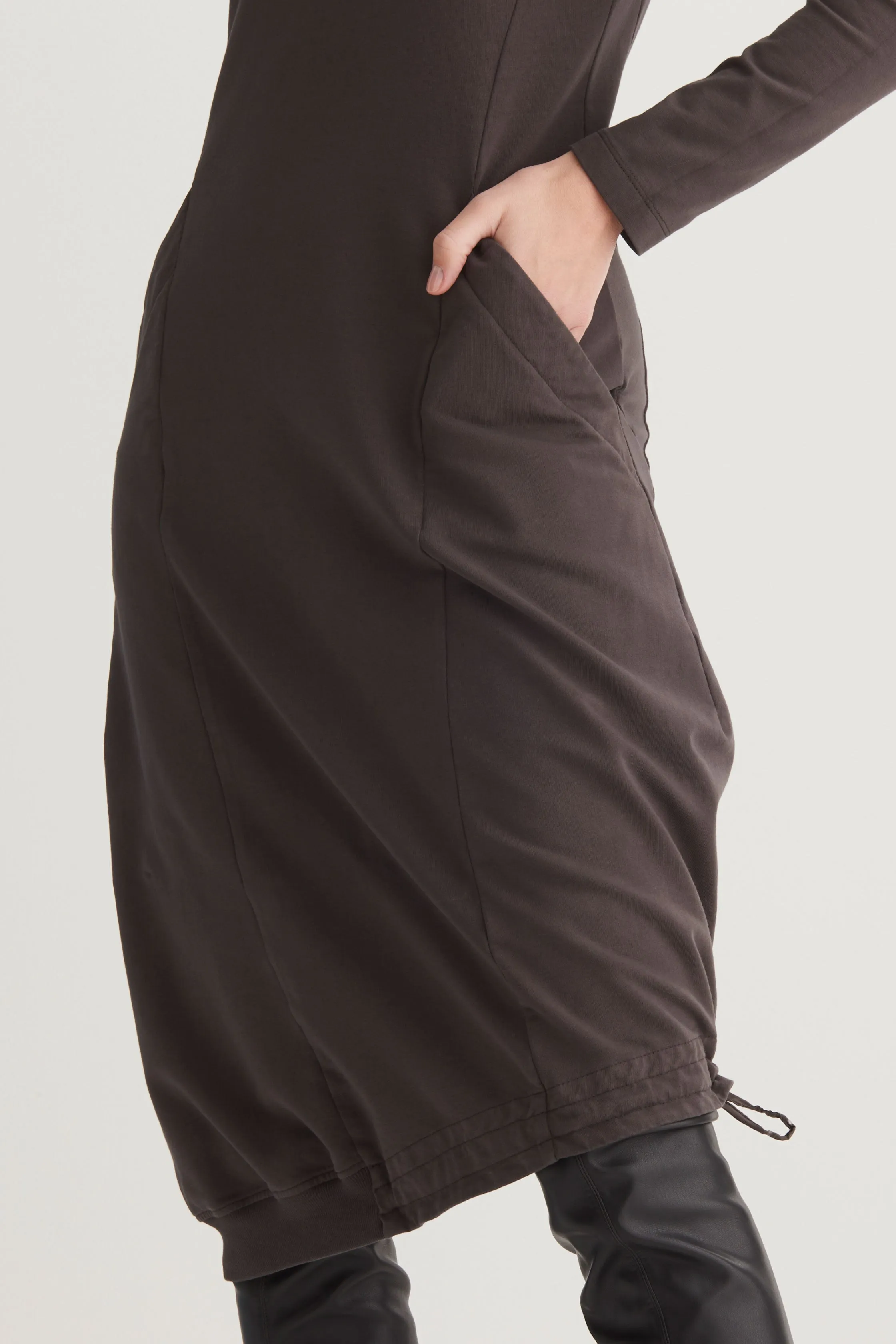 Asymmetrical Midi Dress Garment Dyed 175U 2261 sold by European Culture product image thumbnail 3