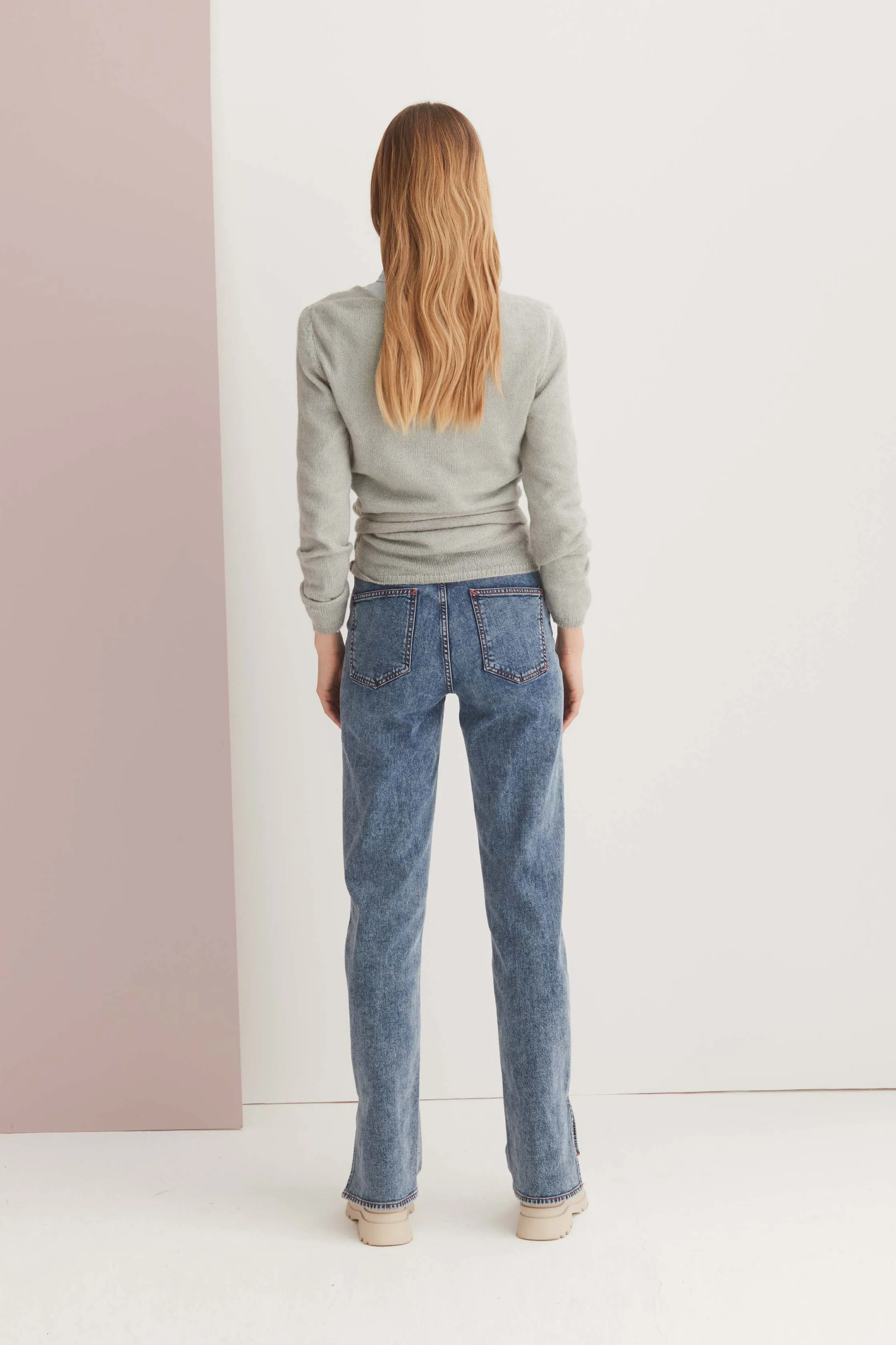 Long Sleeve Knotted Cardigan M620 9500 sold by European Culture product image thumbnail 4