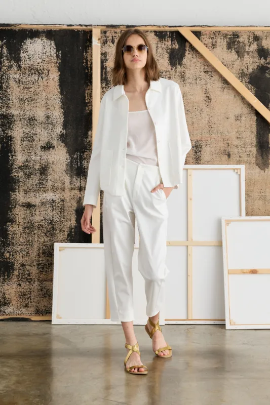 Shirt Jacket in Jersey Garment-Dyed 5870 2569 sold by European Culture