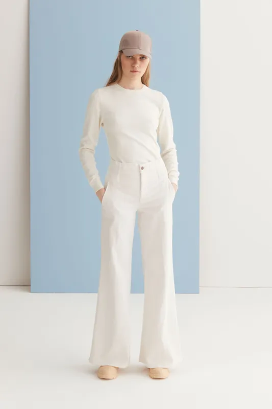 Wide-Leg Denim Trousers Garment Dyed 05HU 3821 sold by European Culture