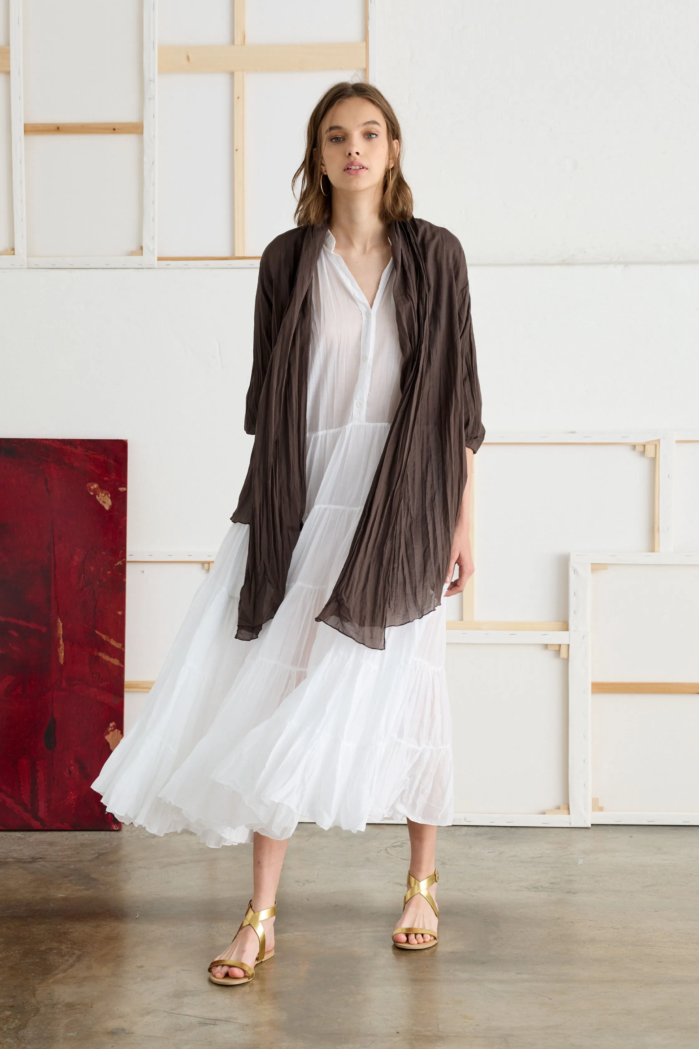 Light Transparent Cotton Wraps Garment-Dyed 3950 7504 sold by European Culture