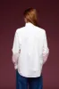 Shirt with Ruffles on the Front Garment Dyed 6800 3217 sold by European Culture
