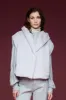 Faux Fur Vest with Hood 75A0 6110 sold by European Culture