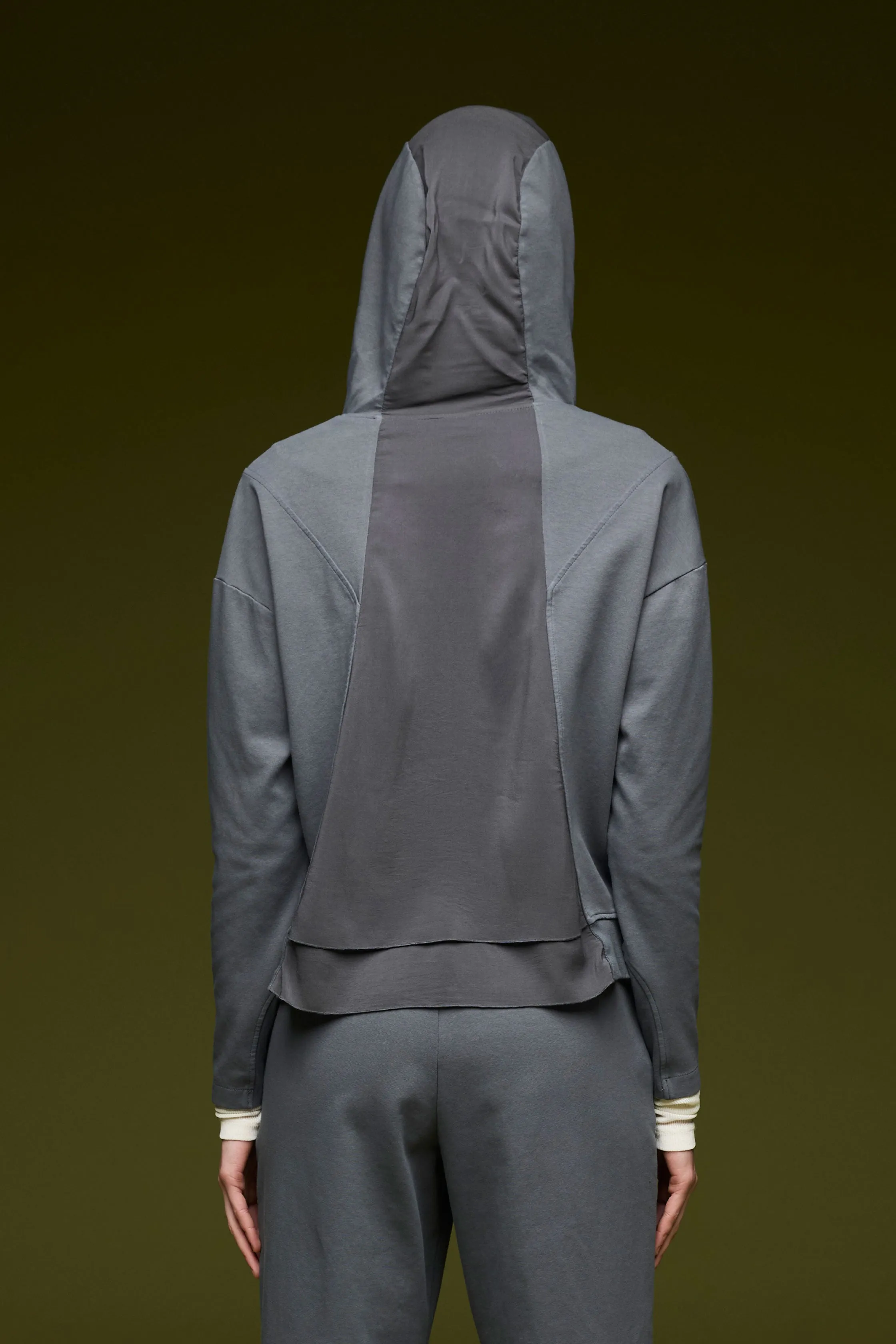 Cotton Viscose Hoodie Garment Dyed 4950 2548 sold by European Culture product image thumbnail 3