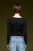 Boat Neck Long Sleeve T-Shirt Garment Dyed 386U 2842 sold by European Culture