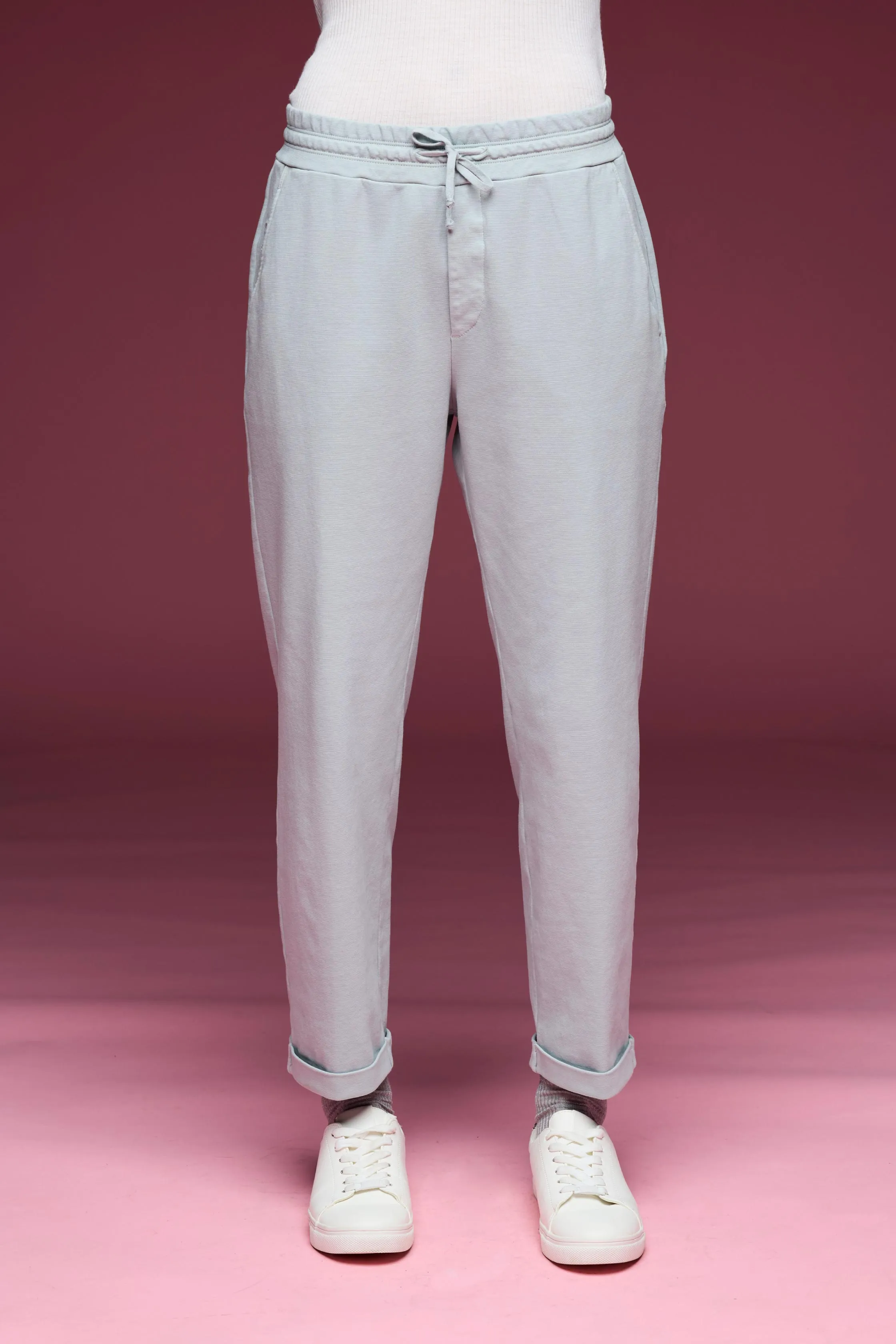 Jogger Pants with Coulisse Garment Dyed 058U 2548 sold by European Culture product image thumbnail 2