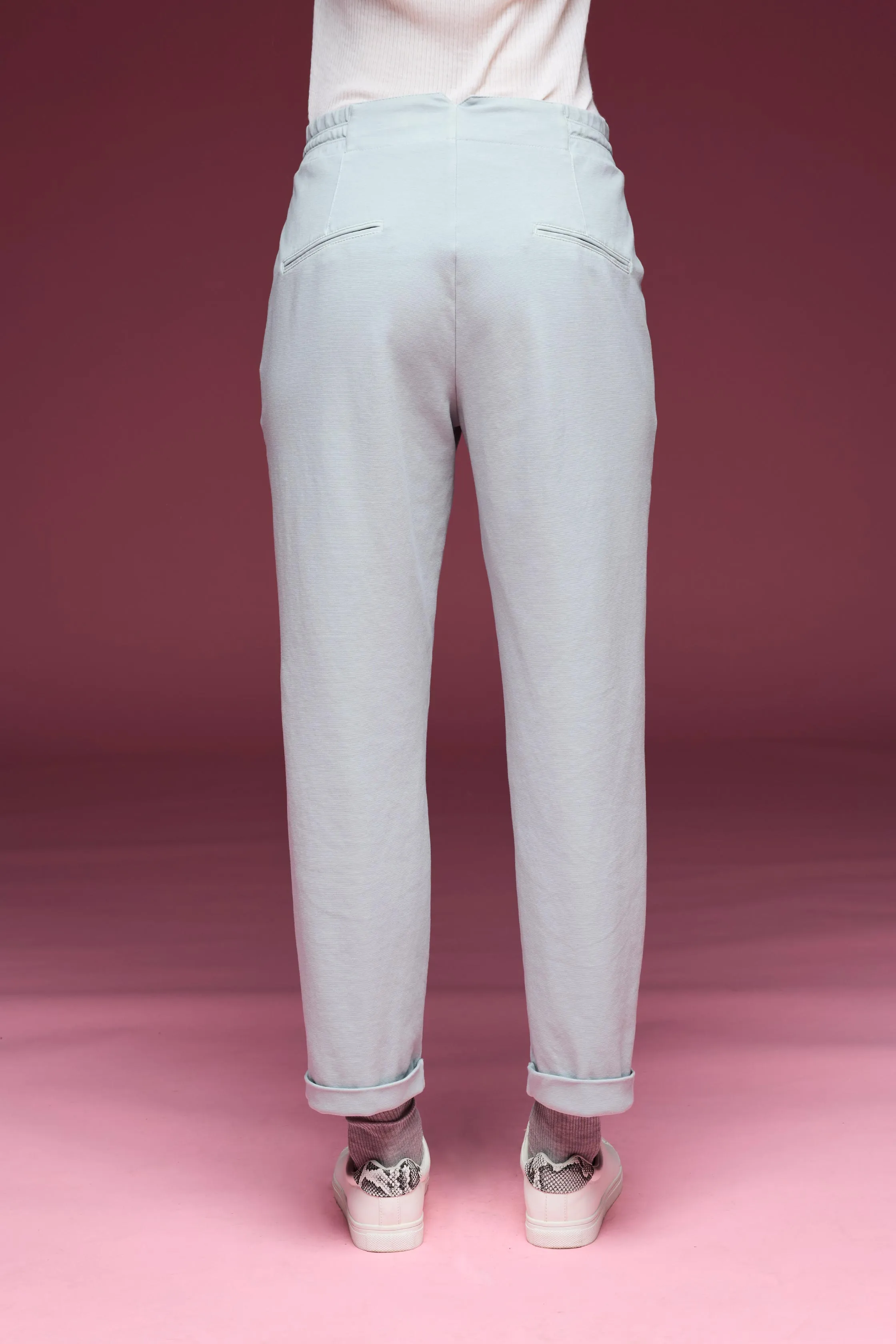 Jogger Pants with Coulisse Garment Dyed 058U 2548 sold by European Culture product image thumbnail 3