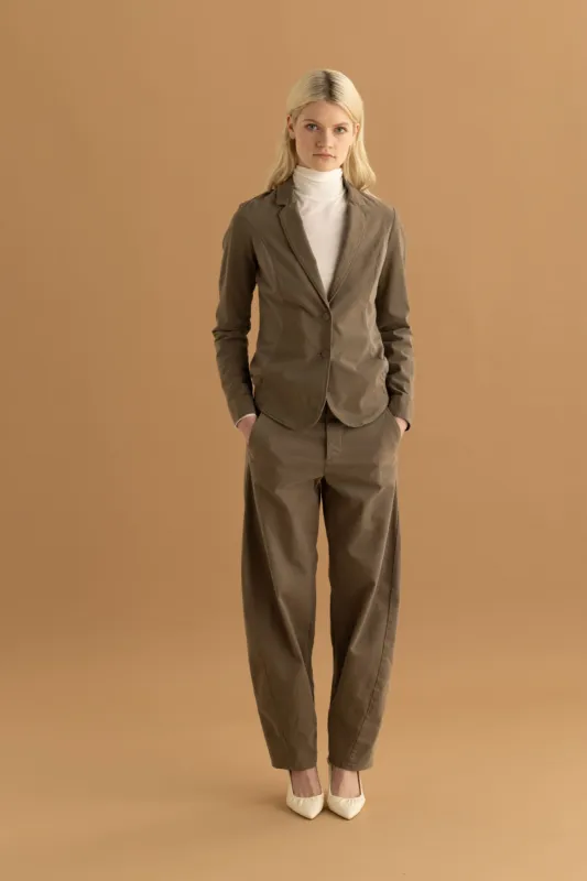 Stretch Cotton Gabardine Jacket with Back Ribbing Garment Dyed 58XU 3724 sold by European Culture