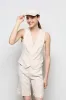 Linen Viscose Blend Vest 69T0 7083 sold by European Culture