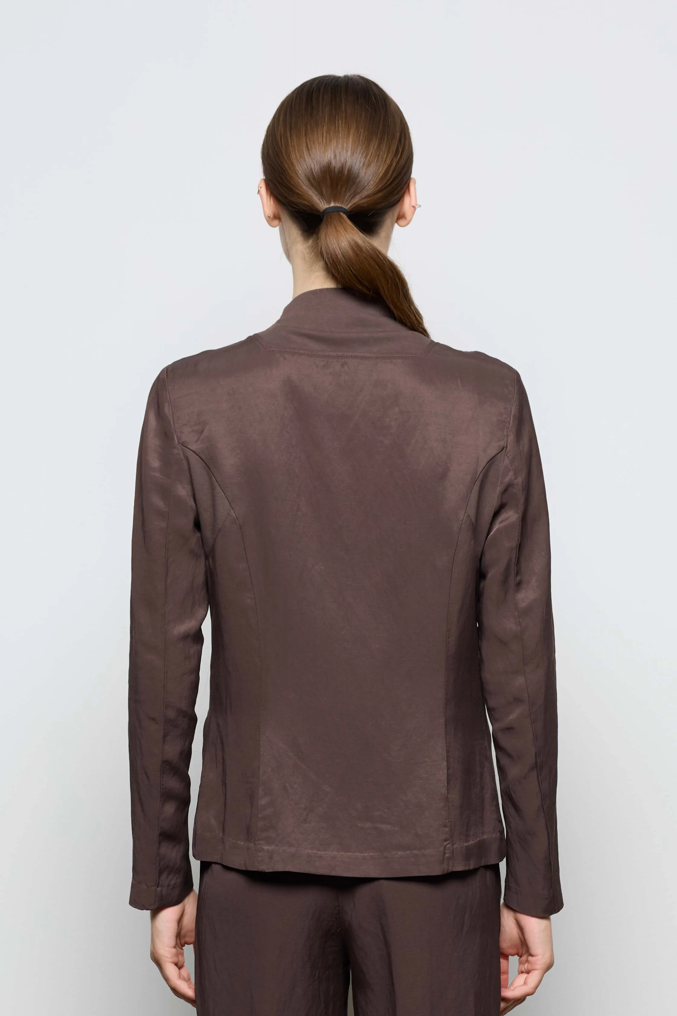 Viscose Single-Breasted Blazer 58J0 7083 sold by European Culture product image thumbnail 3