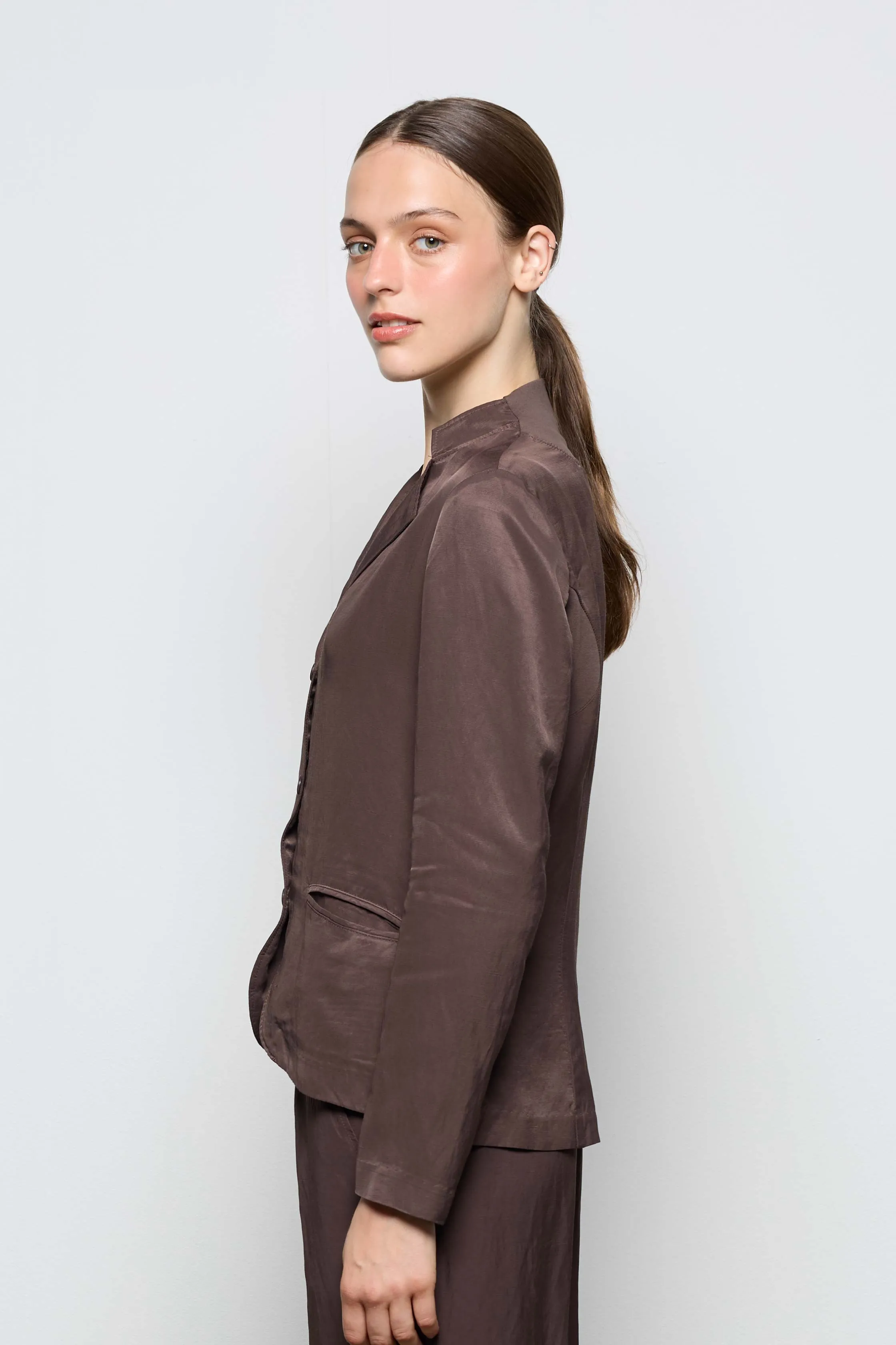 Viscose Single-Breasted Blazer 58J0 7083 sold by European Culture product image thumbnail 4