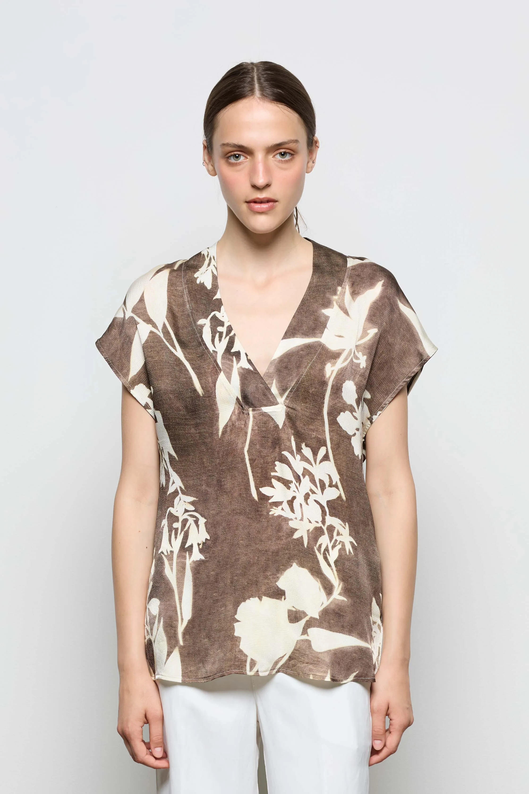 Viscose Printed Blouse 37Z0 8203 sold by European Culture product image thumbnail 2