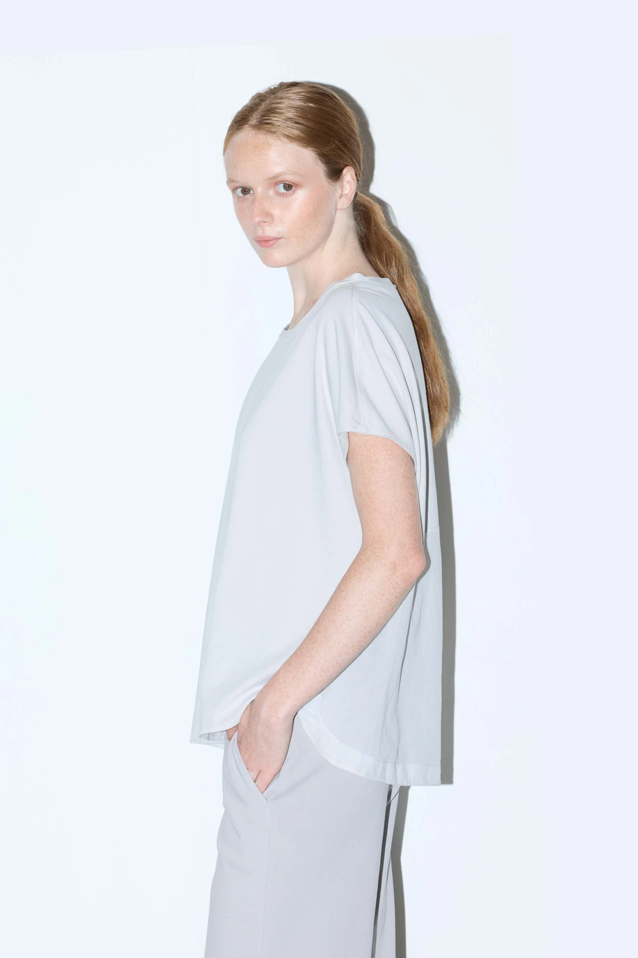 Cotton Jersey T-Shirt with Crew Neck 36R0 2790 sold by European Culture product image thumbnail 3