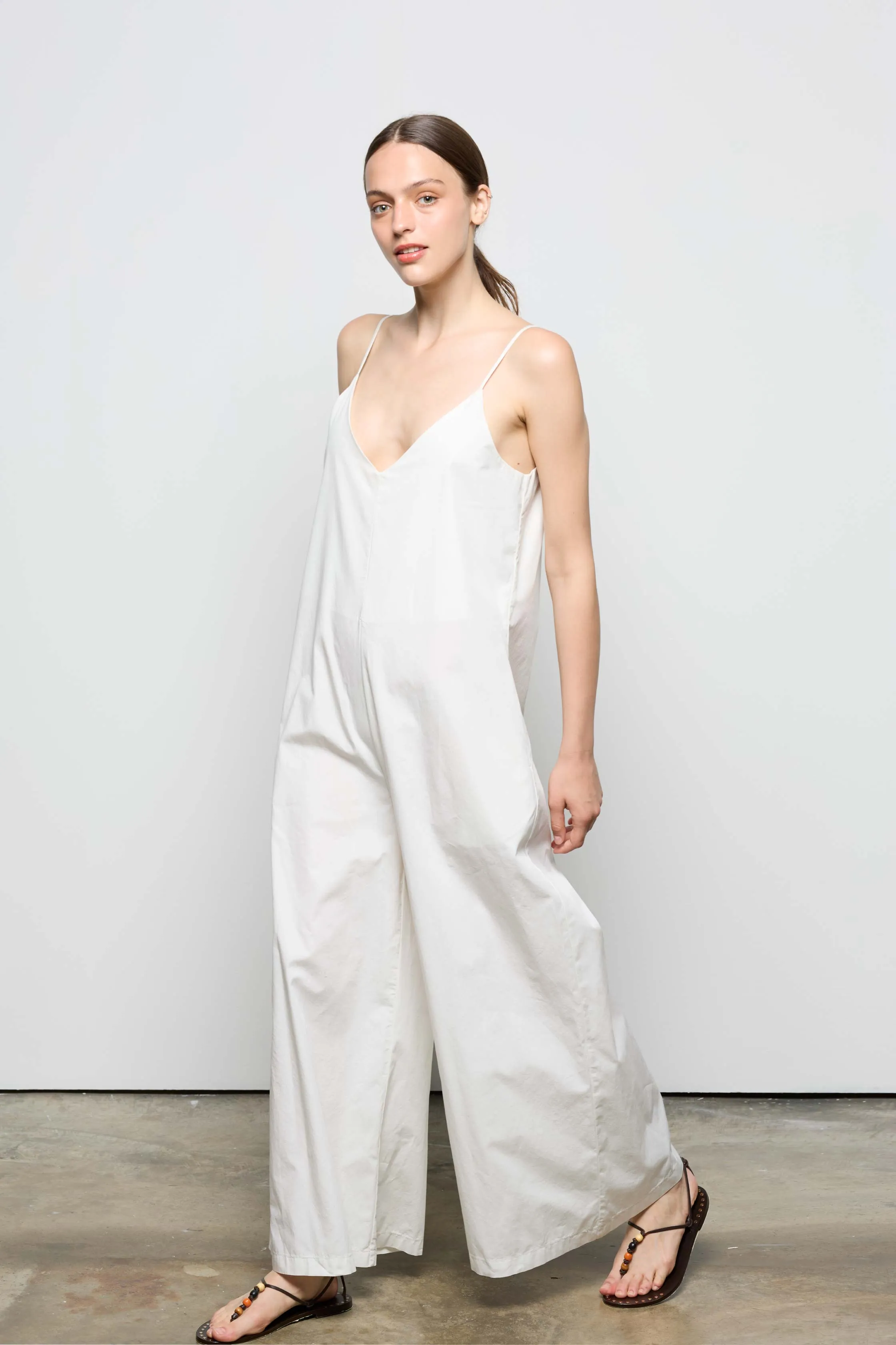 Cotton Poplin Jumpsuit 19C0 3101 sold by European Culture product image thumbnail 3