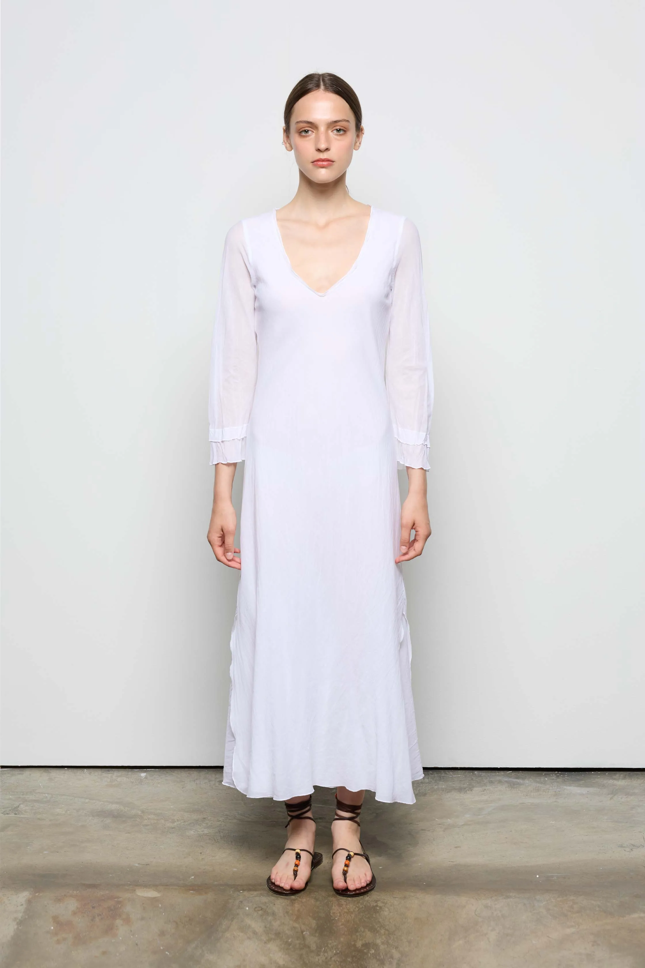 Long Dress with V-Neck 15W0 7504 sold by European Culture