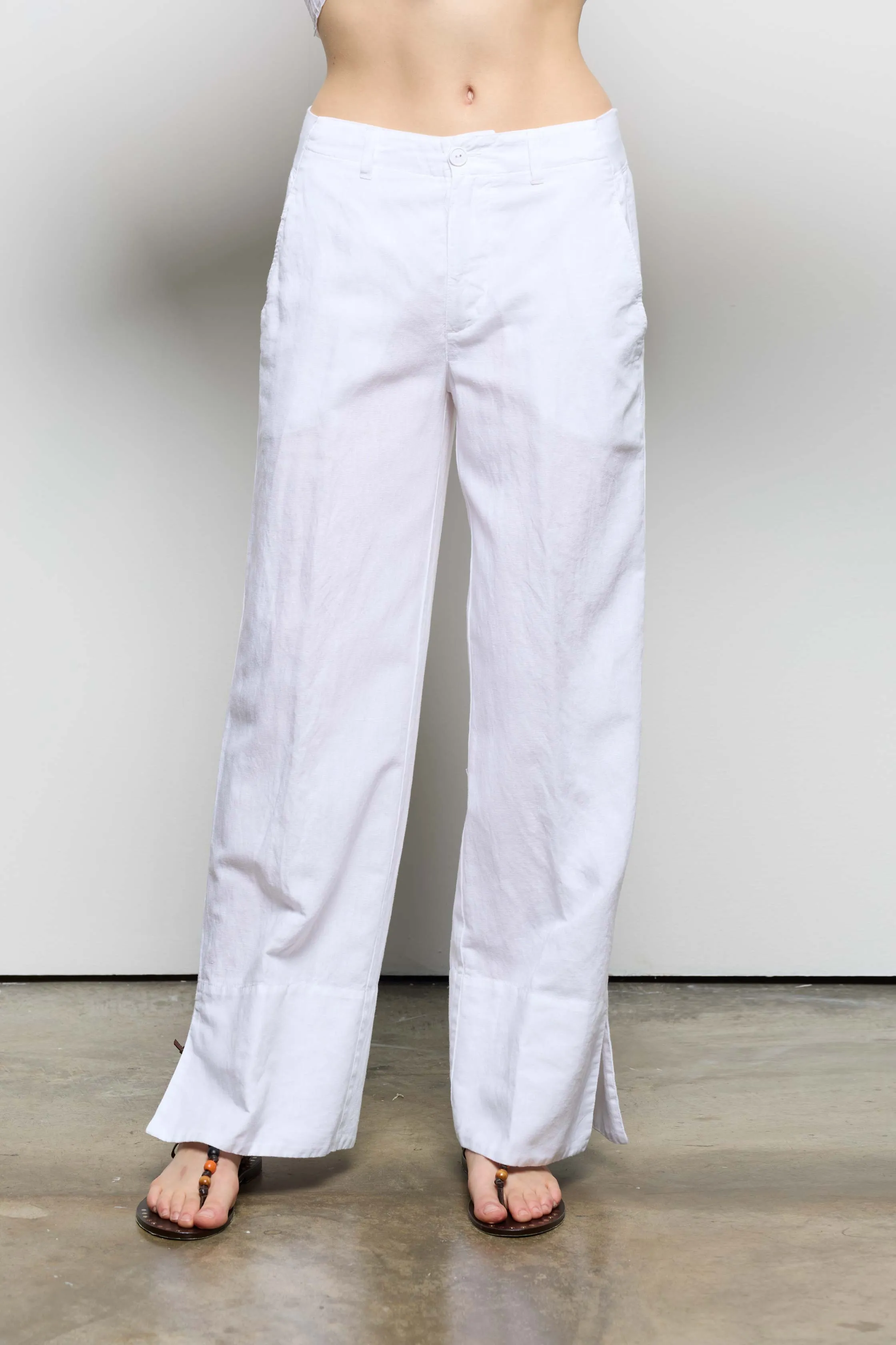 Cotton Linen Pants 061U 7050 sold by European Culture product image thumbnail 2