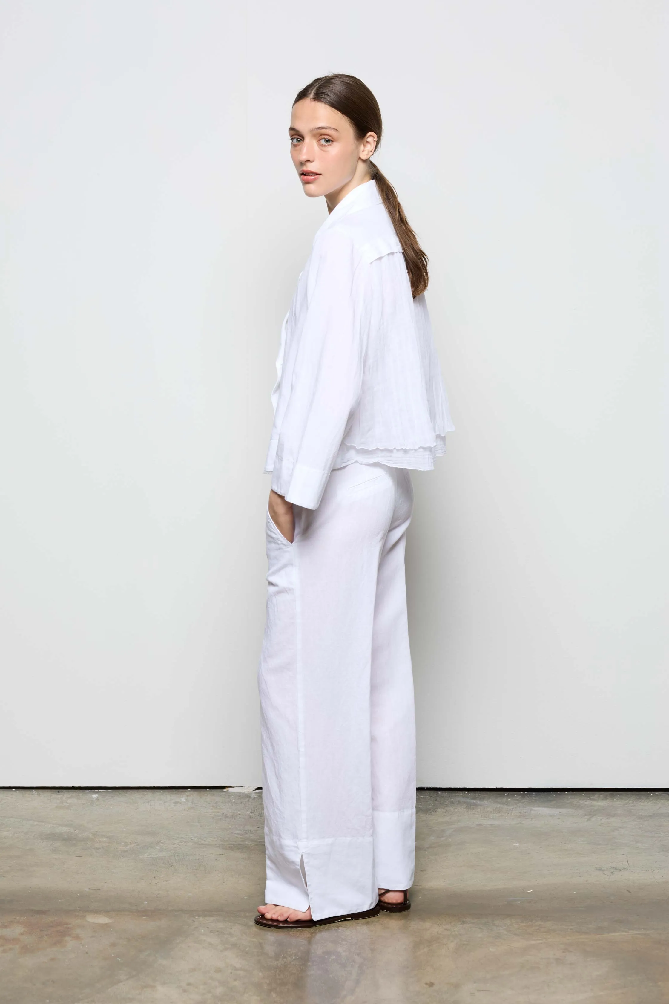 Cotton Linen Pants 061U 7050 sold by European Culture product image thumbnail 4