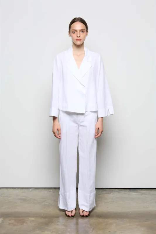 Cotton Linen Pants 061U 7050 sold by European Culture