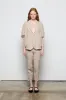 Linen Cropped Pants 051U 7023 sold by European Culture