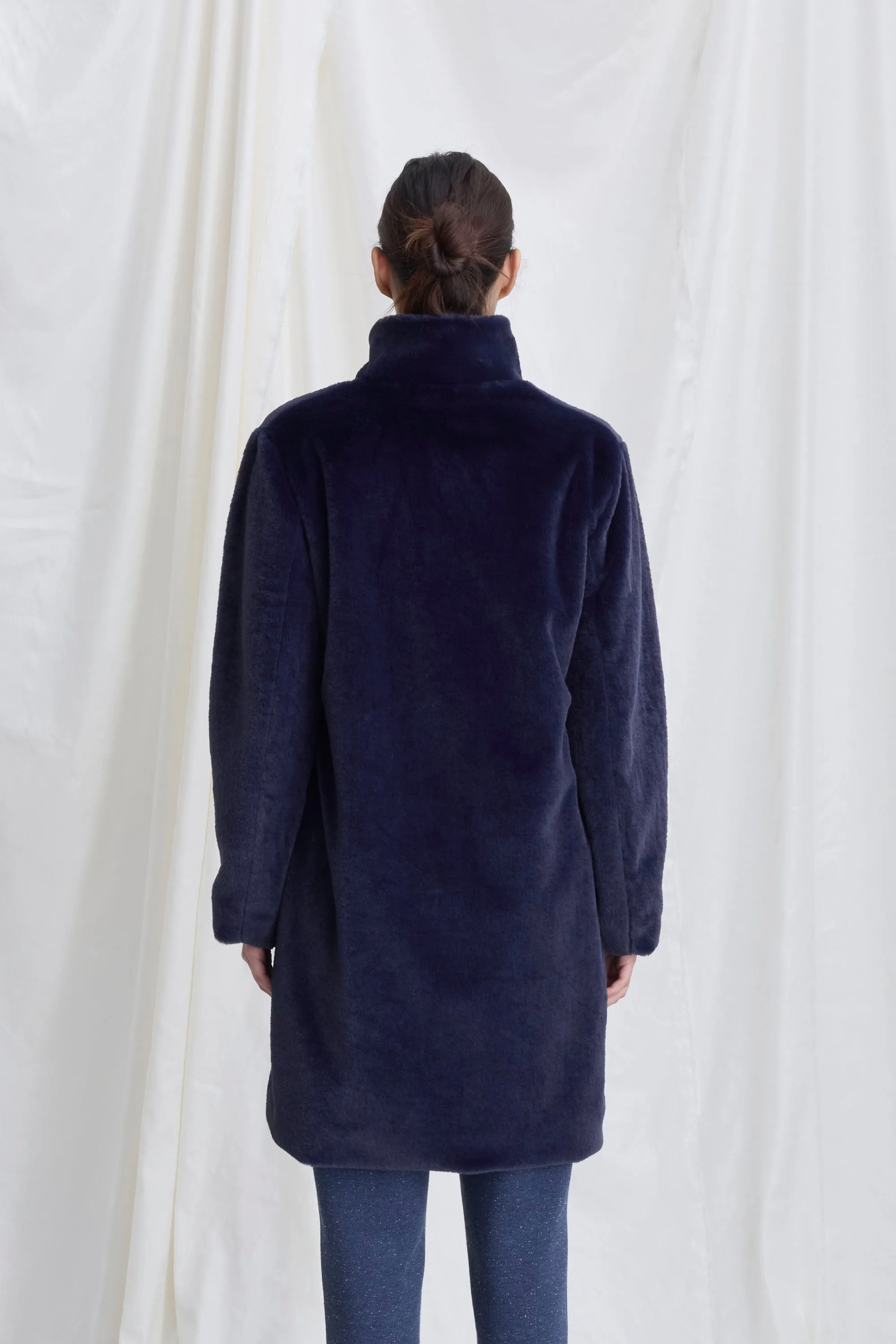 Long Faux Fur Coat 7870 6110 sold by European Culture product image thumbnail 3