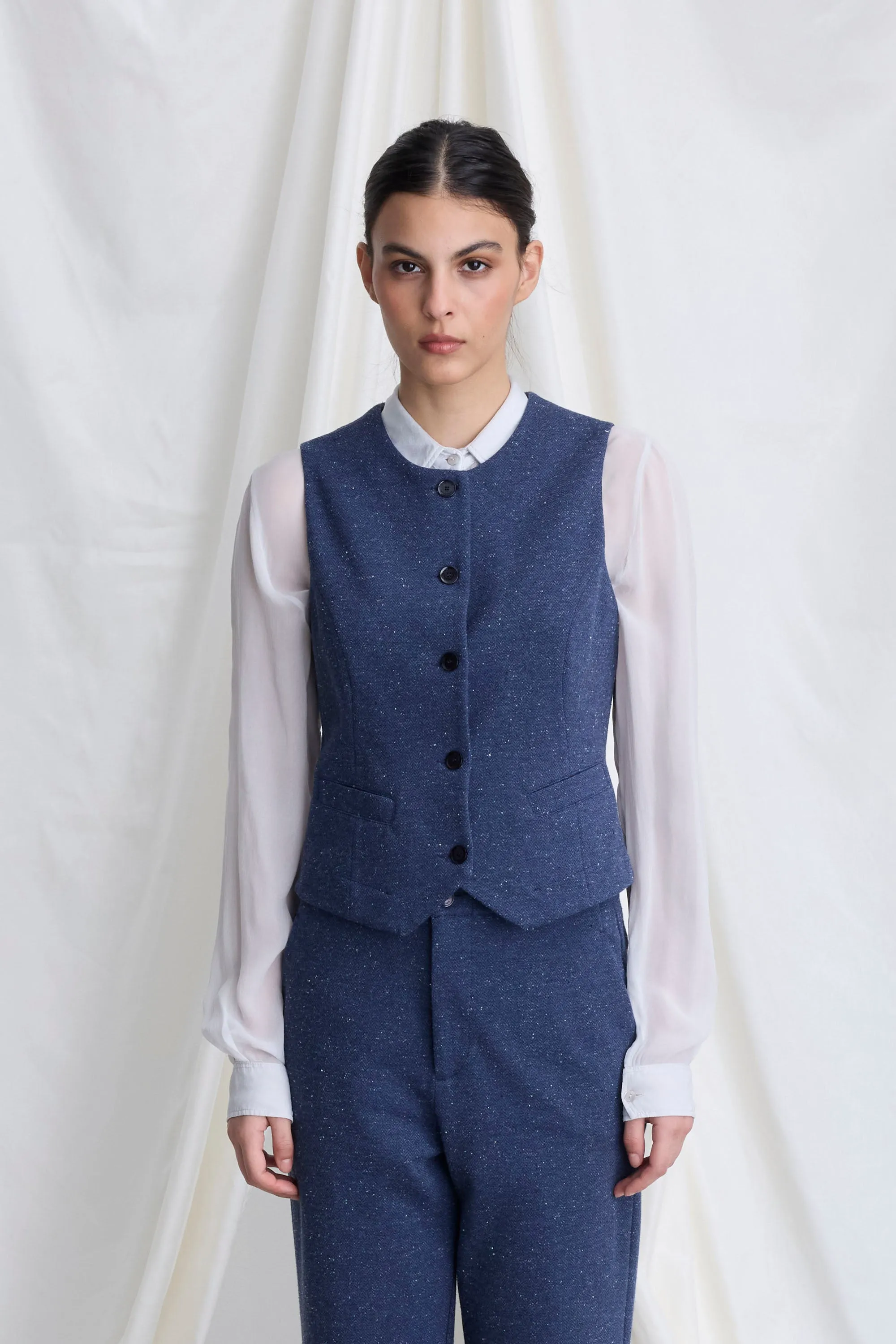 Tweed Vest 6930 2294 sold by European Culture product image thumbnail 2