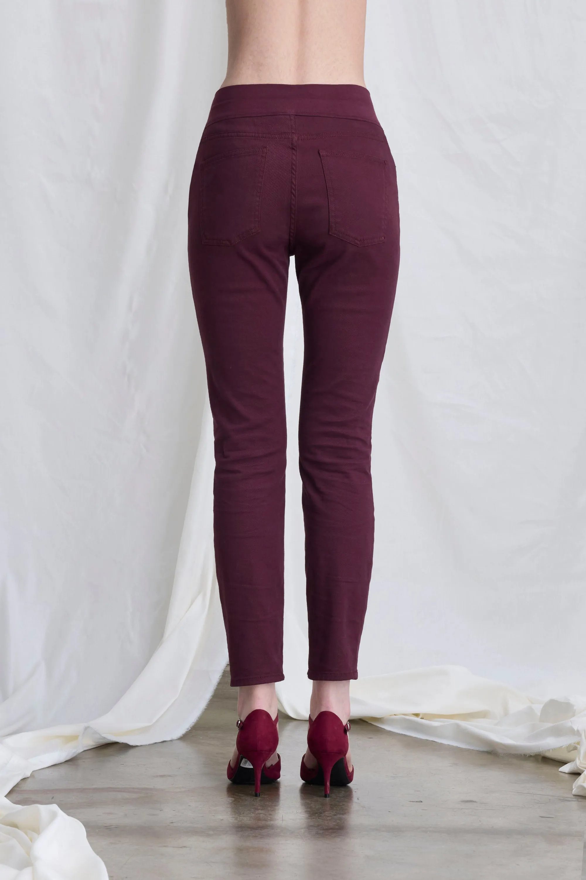 5 Pocket Pants Skinny-fit Trousers Garment Dyed 08TU 3821 sold by European Culture product image thumbnail 3