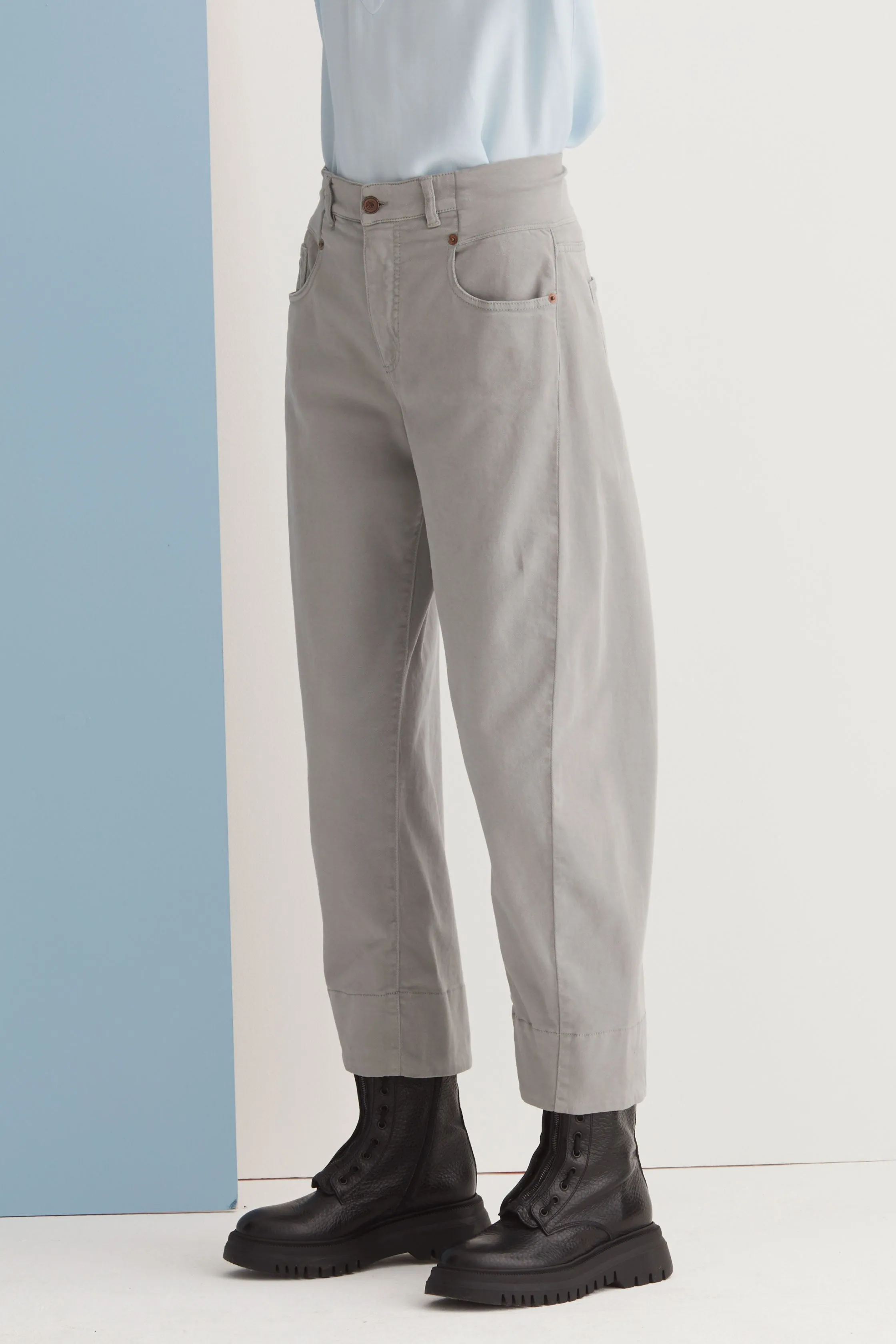 Stretch Cotton Trousers Garment Dyed 05GU 3821 sold by European Culture product image thumbnail 5