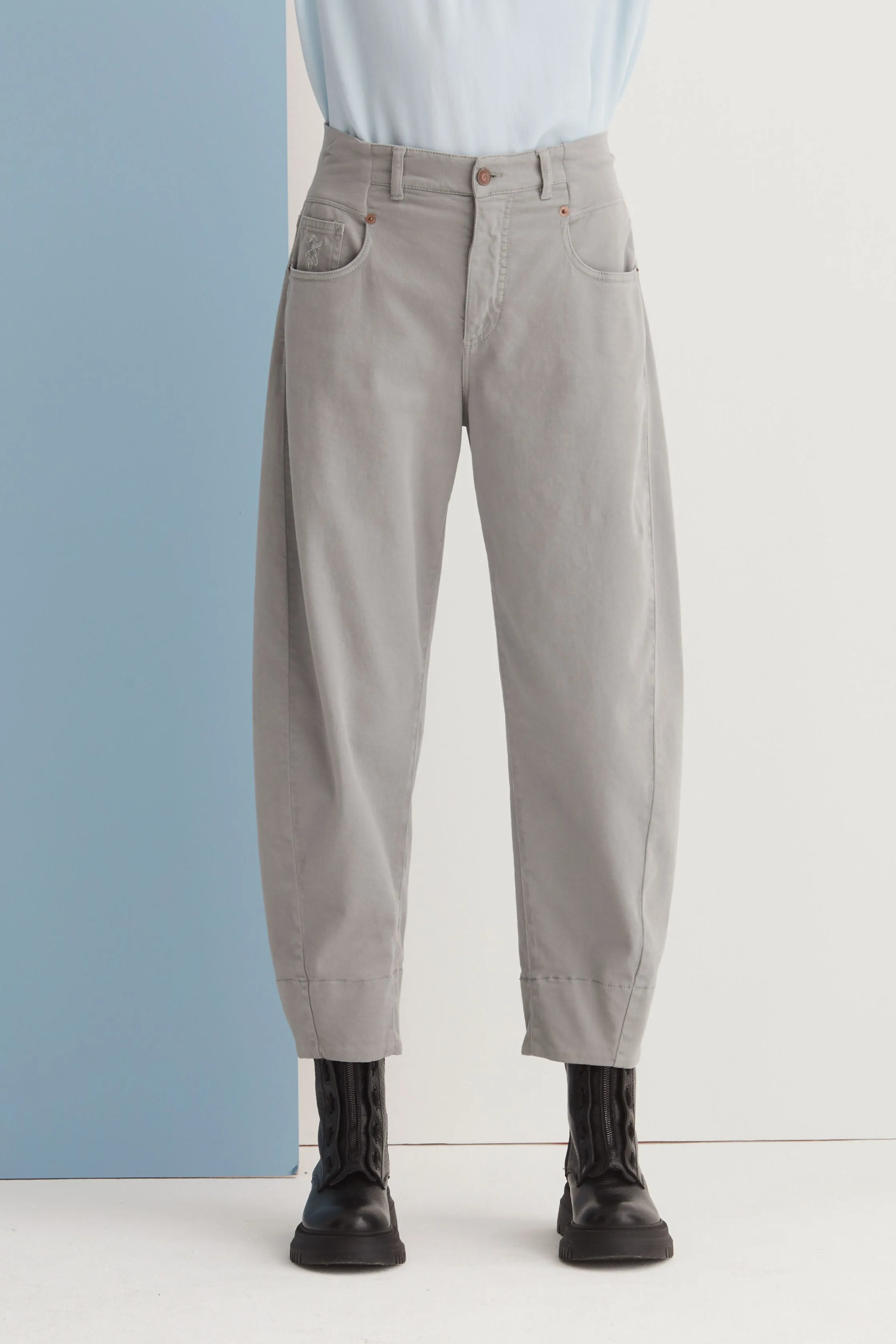 Stretch Cotton Trousers Garment Dyed 05GU 3821 sold by European Culture product image thumbnail 3