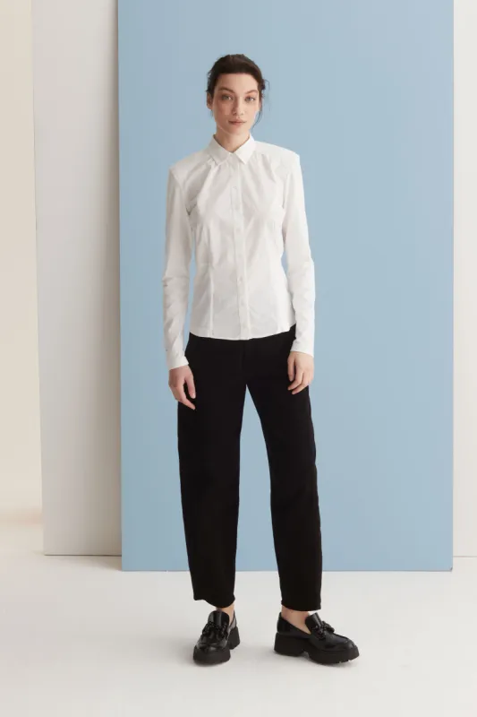 Padded Shoulders Shirt Garment Dyed 66FU 3217 sold by European Culture