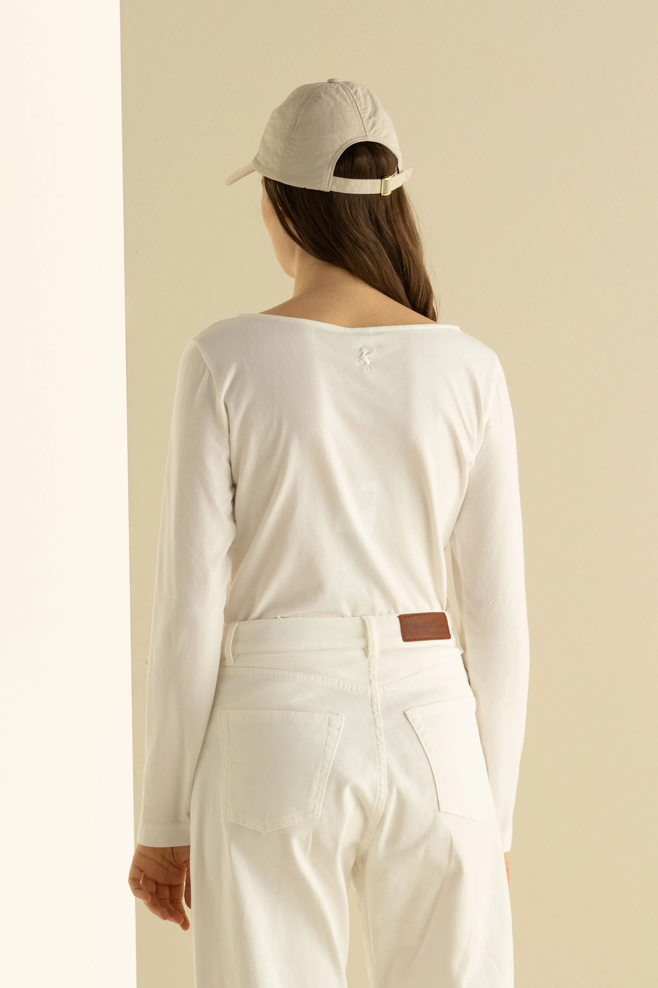 Boat Neck Stretch T-Shirt Garment Dyed 386U 2842 sold by European Culture product image thumbnail 3