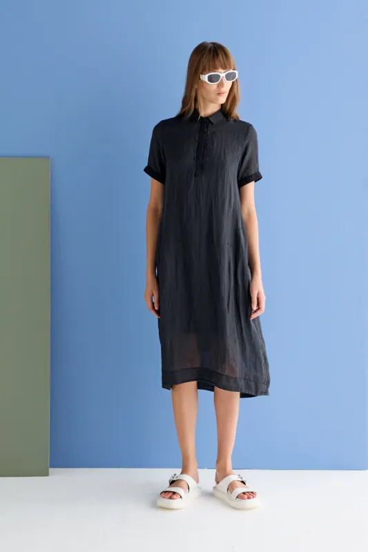 Chemisier Midi Dress Garment Dyed 14Z0 7027 sold by European Culture