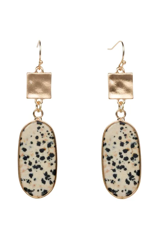 Marbled Dot Drop Earrings sold by Eva Franco