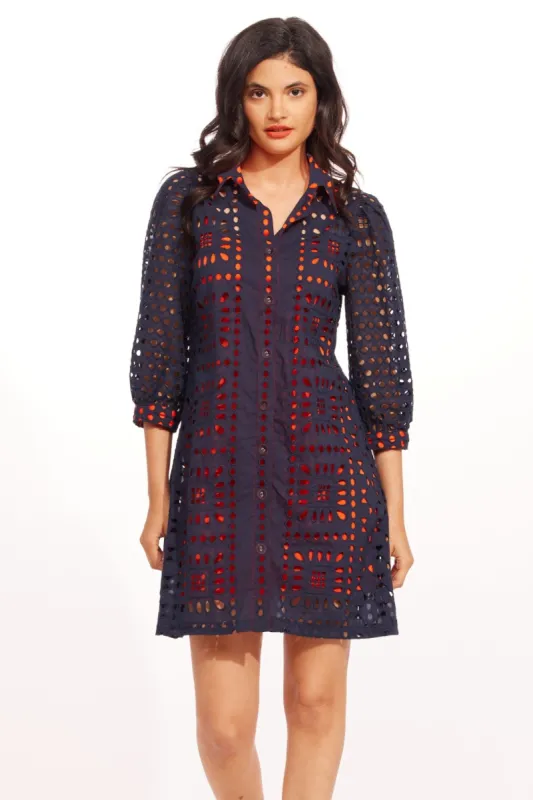 Aspen Dress - Grenada Eyelet sold by Eva Franco