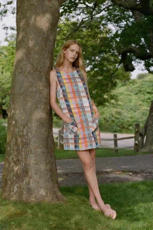 Summer Plaid Shift Dress sold by Eva Franco