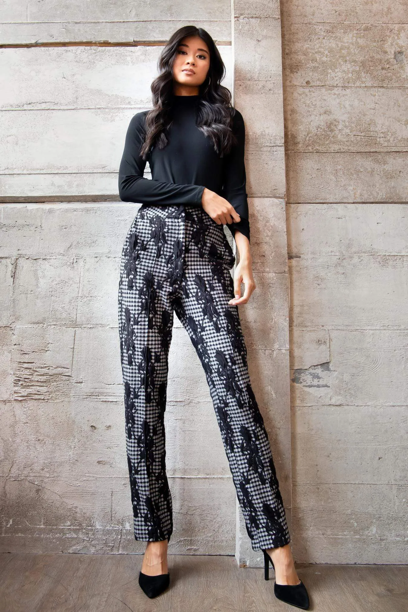 Nash Pants - Black and White Gingham sold by Eva Franco product image thumbnail 2