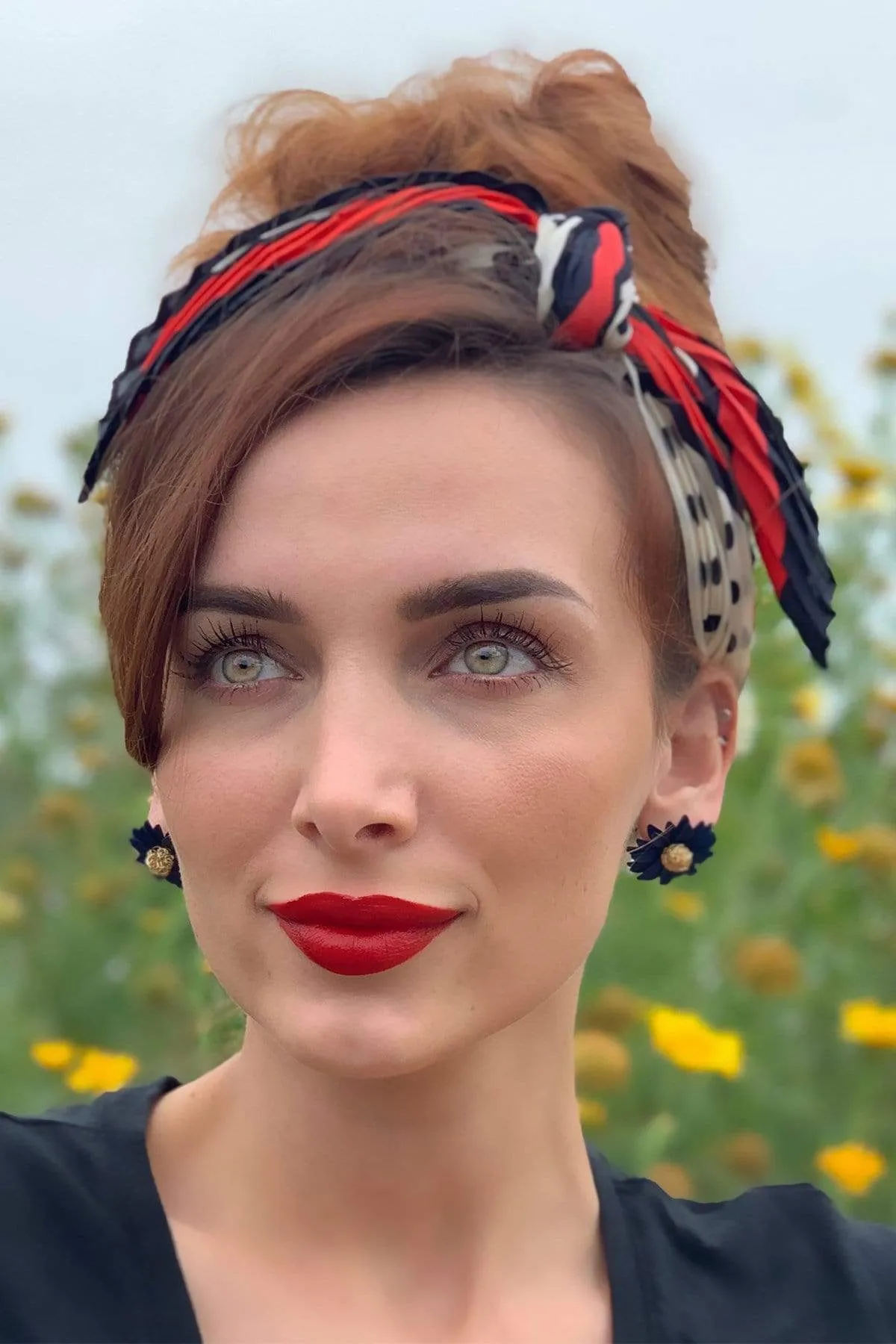 Pleated Polka Dot Scarf sold by Eva Franco