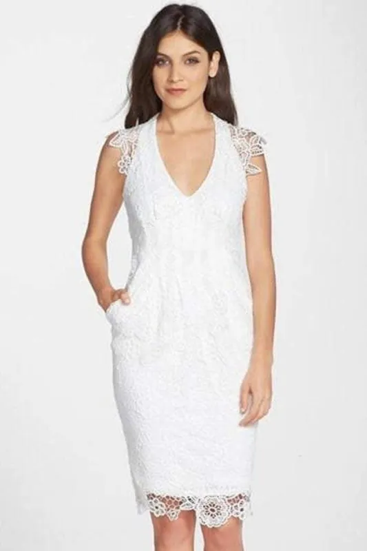 Adele Dress - White Lace sold by Eva Franco