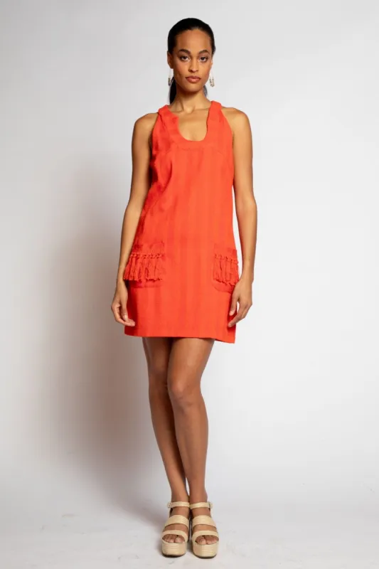 Nina Dress - Tangerine sold by Eva Franco