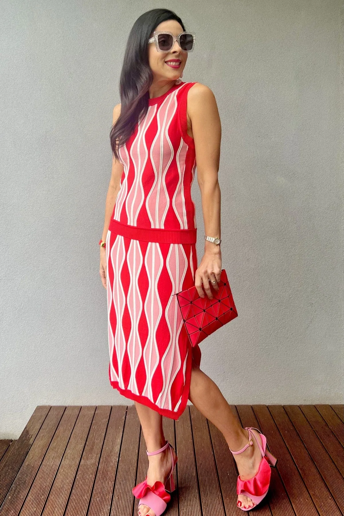 Niska Skirt - Harlequin Pink sold by Eva Franco