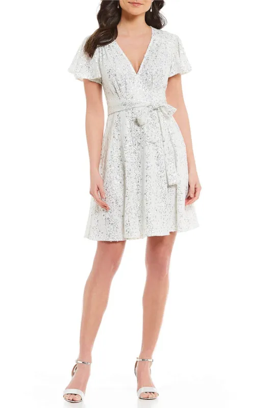 Jade Sequin Wrap Dress sold by Eva Franco