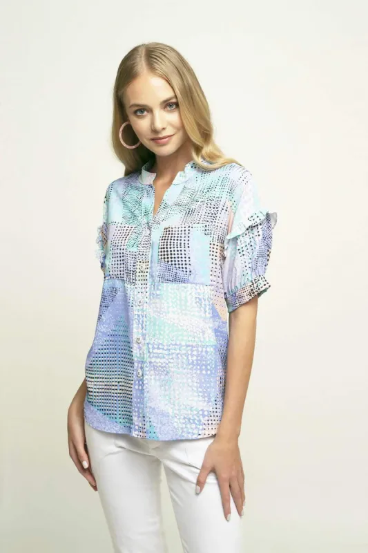 Louisa Blouse in Poppyseed Cake sold by Eva Franco