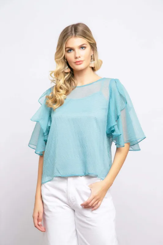 Suri Top in Seaglass sold by Eva Franco