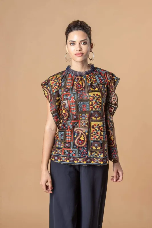 Julieta Top - Florika Paisley sold by Eva Franco