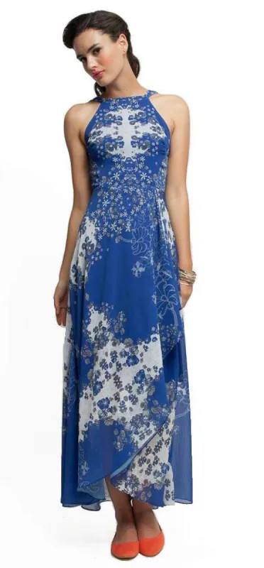 Jenine Dress - Caspian Sea sold by Eva Franco