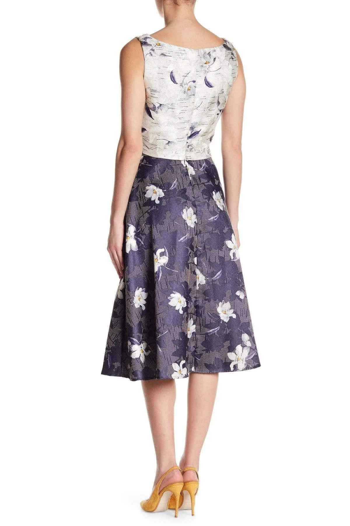 Jacquard Floral MIdi Skirt sold by Eva Franco product image thumbnail 2