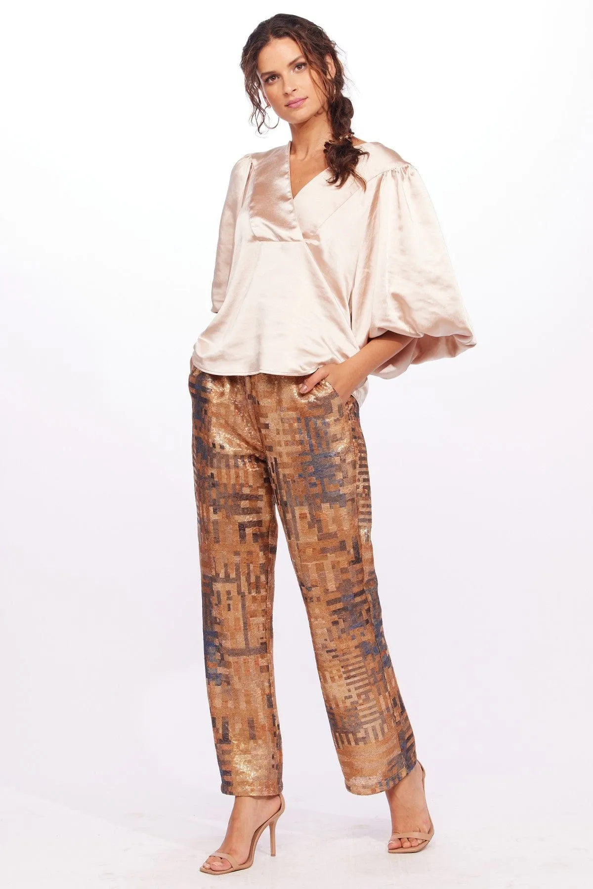 Taylor Pants - Sequin Tetras sold by Eva Franco