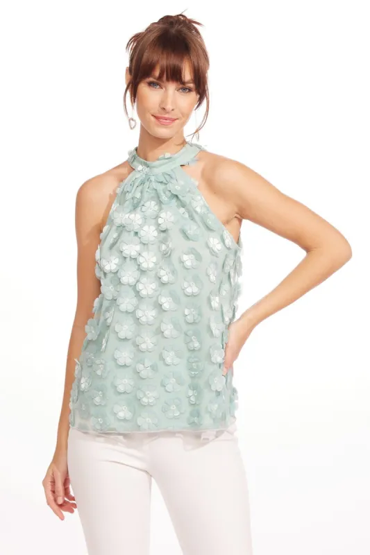 Lucille Top - Seafoam sold by Eva Franco