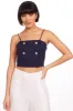 Ponte Trench Blouse - Navy sold by Eva Franco