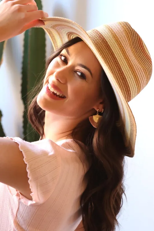 Pastel Multi Straw Hat sold by Eva Franco