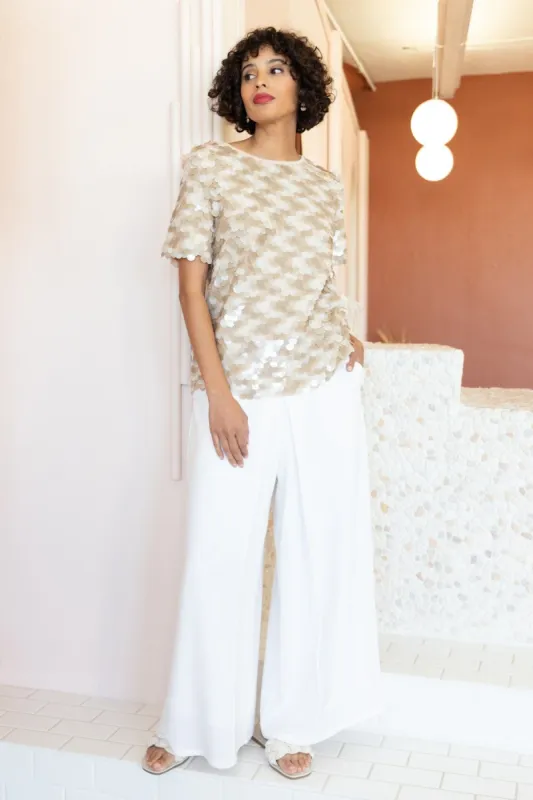 Chester Pant-White sold by Eva Franco